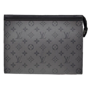 Louis Vuitton Pochette Voyage Monogram Eclipse Black Reverse clutch Shoulder bag